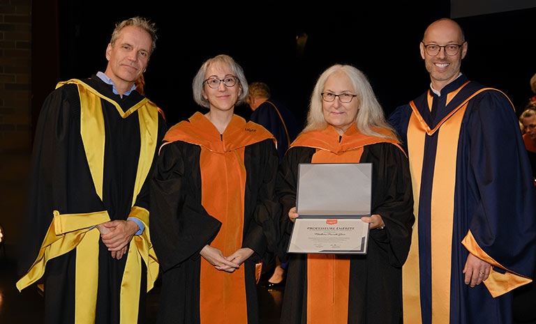 Martin Hudon, Manon Champagne, Pierrette Doré
						et Vincent Rousson