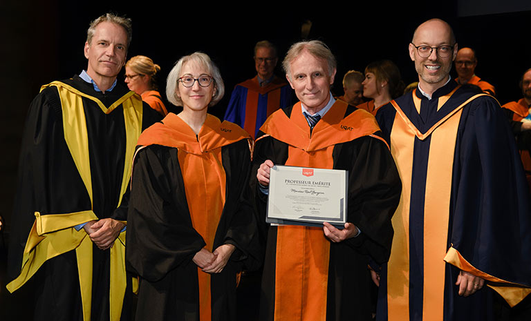 Martin Hudon, Manon Champagne, Réal Bergeron et Vincent Rousson