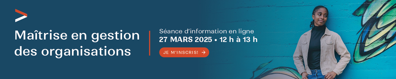 Séance d’information en ligne - Maîtrise en gestion des organisations