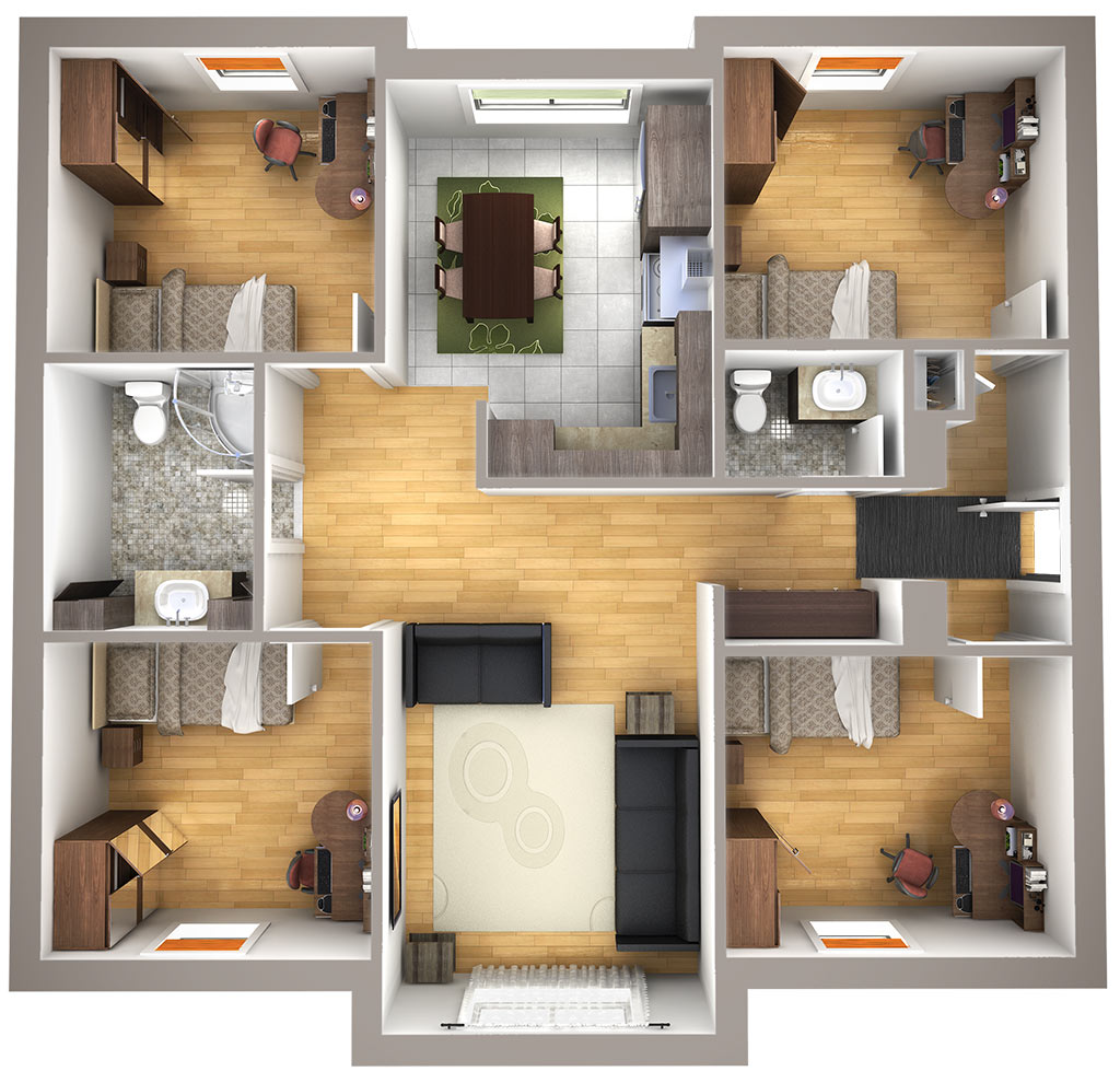 Plan - 6 chambres